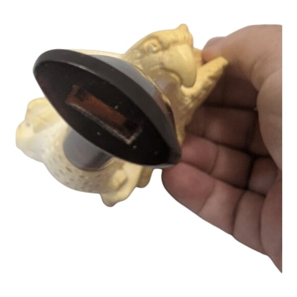 Vintage Hand-Carved Meerschaum Eagle Head Wings Tobacco Pipe With Case Unused - Picture 13 of 13